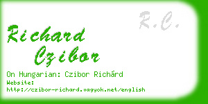 richard czibor business card