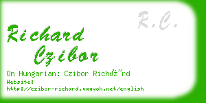 richard czibor business card